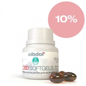 Huile de CBD 10% de Cibdol en capsules