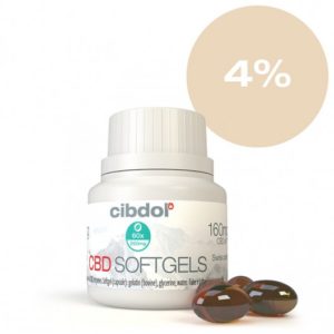 Huile de CBD 4% de Cibdol en capsules